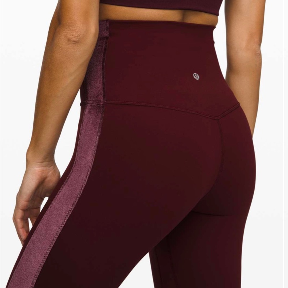EUC Lululemon Align Velvet Panel legging 28” 2